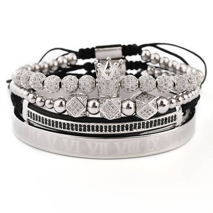 Crowned 4PC Bracelet Set