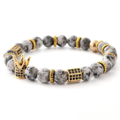 Marble Gray Stone Bracelet