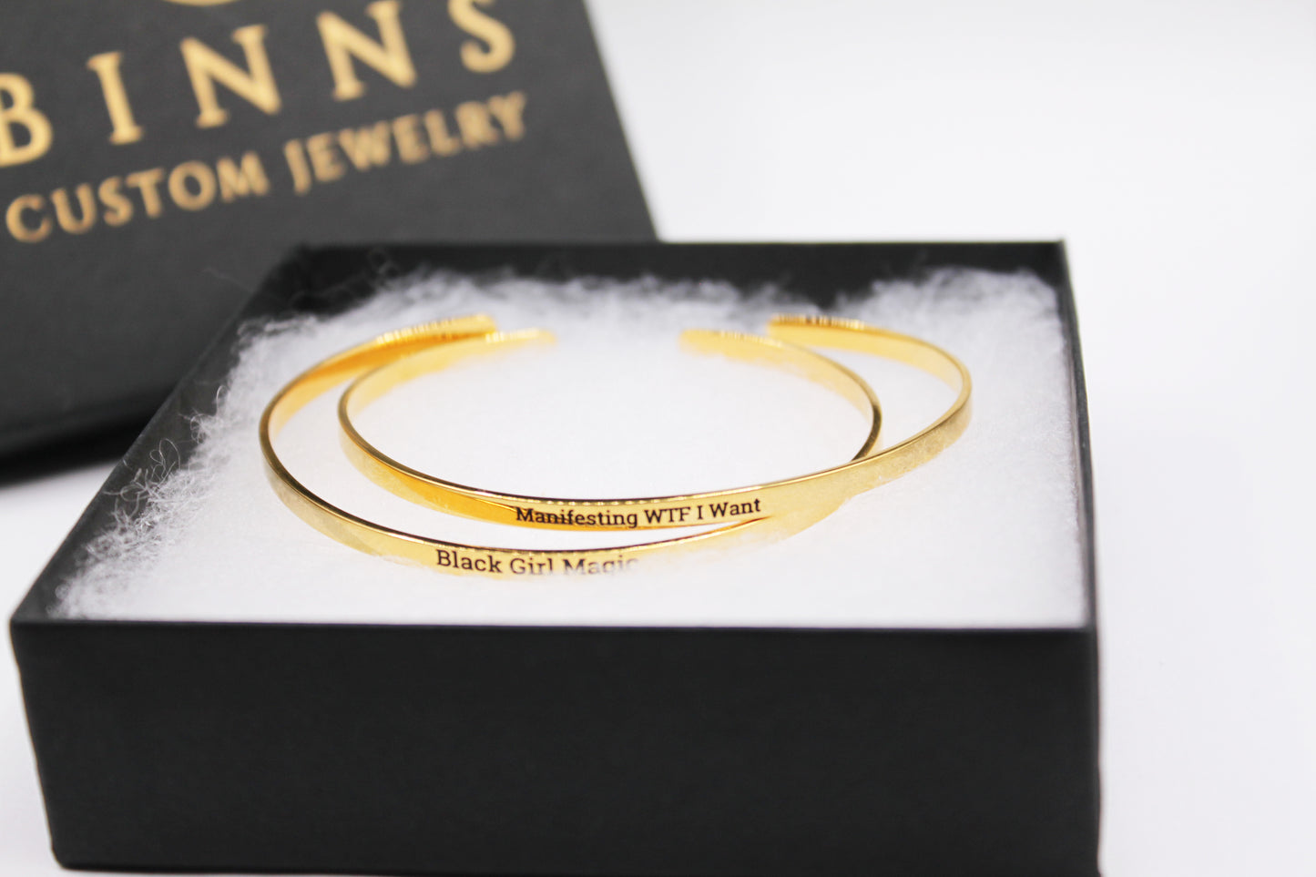 BCJ Affirmation Bangle Bracelet