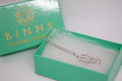 Sideways Personalized Necklace